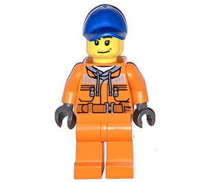 LEGO Male Service Station Tow Truck Driver Minifigure