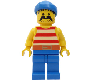 LEGO Male Ship Pirate mit Groß Moustache Minifigur