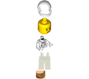 LEGO Mâle Navette Astronaute Minifigurine