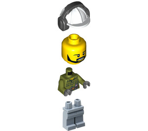 LEGO Male Volcano Explorer minifiguur