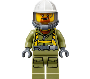 LEGO Muž Volcano Explorer s Harness Minifigurka