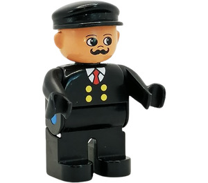 LEGO Male with black suit Duplo Figure