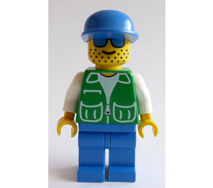 LEGO Mężczyzna z Niebieski Okulary słoneczne Minifigurka