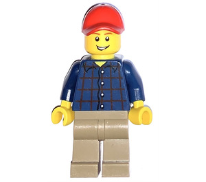 LEGO Male with Dark Blue Shirt Minifigure