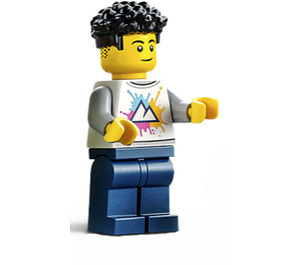 LEGO Hombre con Mountain Camisa Minifigura