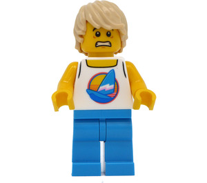 LEGO Male avec Planche de surf Haut Figurine
