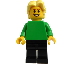 LEGO Muž s Zvlněný Vlasy Minifigurka