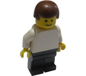 LEGO Hombre con Blanco Camisa y Negro Pants Minifigura