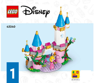 LEGO Maleficent's Dragon Form and Aurora's Castle 43240 Anweisungen