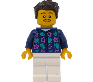 LEGO Uomo - Dark Blu Maglietta Minifigure