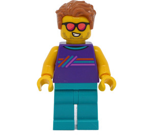 LEGO Man - Dark Purple Vest Minifigure