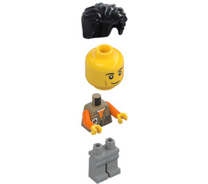 LEGO Hombre - Tostado oscuro Chaleco Minifigura