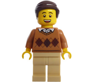 LEGO Mand i Argyle Sweater Minifigur