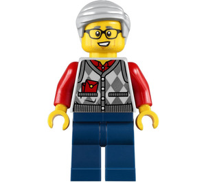 LEGO Człowiek W Argyle Kamizelka Minifigurka