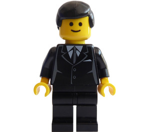 LEGO Man in Zwart Pak en Tie Minifiguur