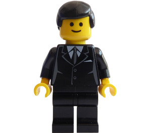 LEGO Man im Schwarz Suit und Tie Minifigur