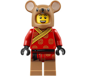 LEGO Man im Chinese Rat Costume Minifigur