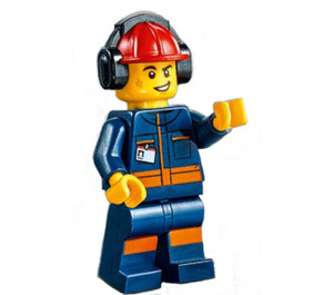 LEGO Muž v Dark Modrá Jumpsuit Minifigurka