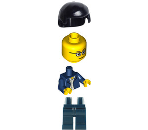 LEGO Man in Dark Blue Suit Minifigure