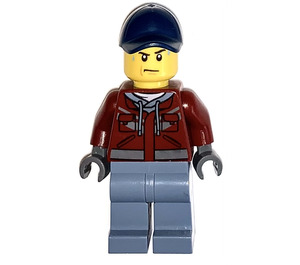 LEGO Man in Dark Rood Sweatshirt minifiguur