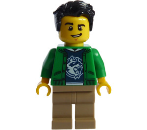 LEGO Man dans Green Jacket Figurine