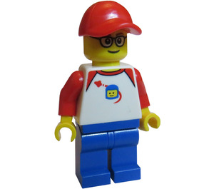 LEGO Man in Hat and Space T-Shirt Minifigure