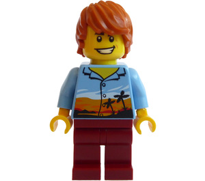 LEGO Człowiek W Hawaiian Koszula Minifigurka