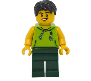 LEGO Mand i Lime Skjorte Minifigur