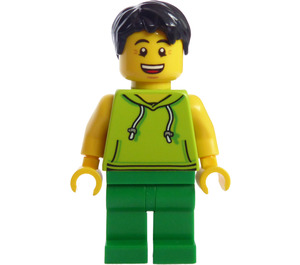 LEGO Man dans Lime Sleeveless Shirt Figurine