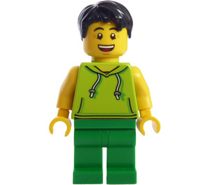 LEGO Homme dans Citron Vert Sleeveless Chemise Minifigurine