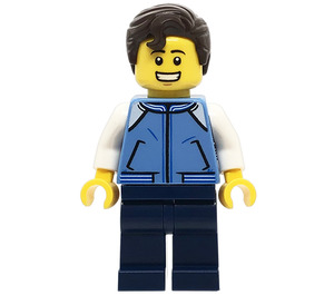 LEGO Man im Medium Blau Jacket Minifigur