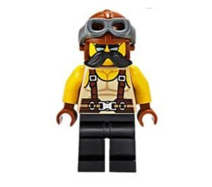 LEGO Man im Muscle Shirt und Suspenders Minifigur