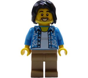 LEGO Mann im Open Blume Print Hemd Minifigur