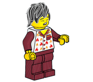 LEGO Mann i Pajamas Minifigur