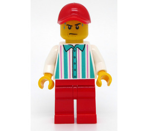 LEGO Man dans Pinstripe Shirt Figurine