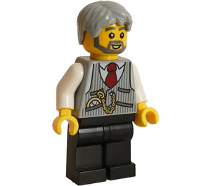 LEGO Mies sisällä Pinstripe Liivi Minihahmo