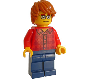 LEGO Man in Plaid Shirt Minifiguur