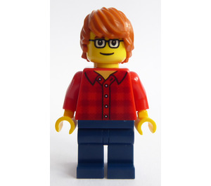 LEGO Man in Plaid Shirt minifiguur
