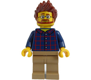 LEGO Man in Plaid Shirt Minifigure