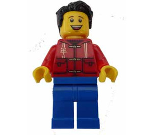 LEGO Mand i Rød Skjorte Minifigur