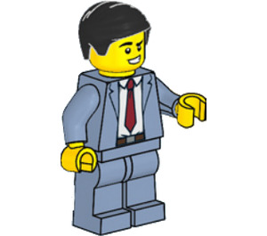 LEGO Man in Sand Blue Suit Minifigure