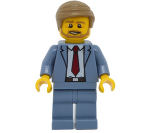 LEGO Man in Sand Blue Suit Minifigure