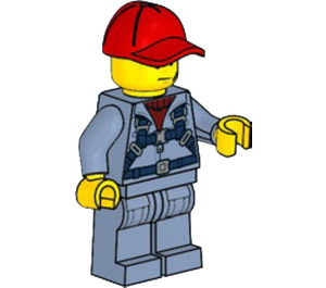 LEGO Mann im Sand Blau Uniform Minifigur