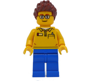 LEGO Man in Geel Shirt Minifiguur