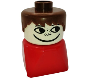 LEGO Man aan Rood Basis Duplo-figuur