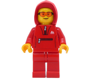 LEGO Mann - Rot Tracksuit Minifigur