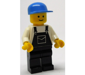 LEGO Man med Svart Overall Minifigur