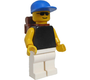 LEGO Man avec Noir Shirt Figurine
