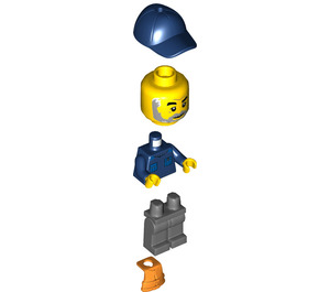 LEGO Man with Dark Blue Turtleneck Sweater Minifigure | Brick Owl ...