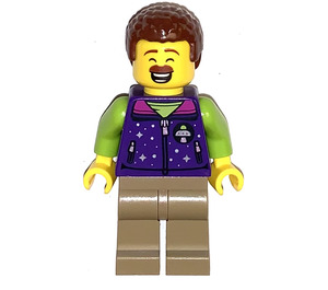 LEGO Man with Dark Purple Jacket Minifigure